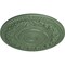 Ekena Millwork Rose Ceiling Medallion (Fits Canopies up to 13 1/2"), 33 7/8"OD x 2 3/8"P, Athenian Green CM33ROAGF - alternate 3